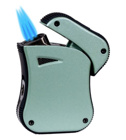 Lotus Blaze Triple Torch Lighter – Green